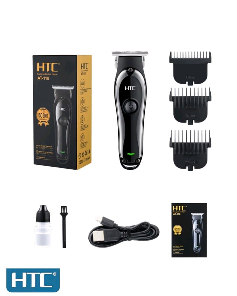 HTC AT-118 Professional Beard Trimmer and Angler 4