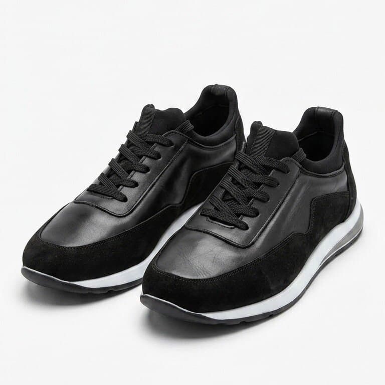 Grand Oxford Men's Leather Shoes - Black (44) 2