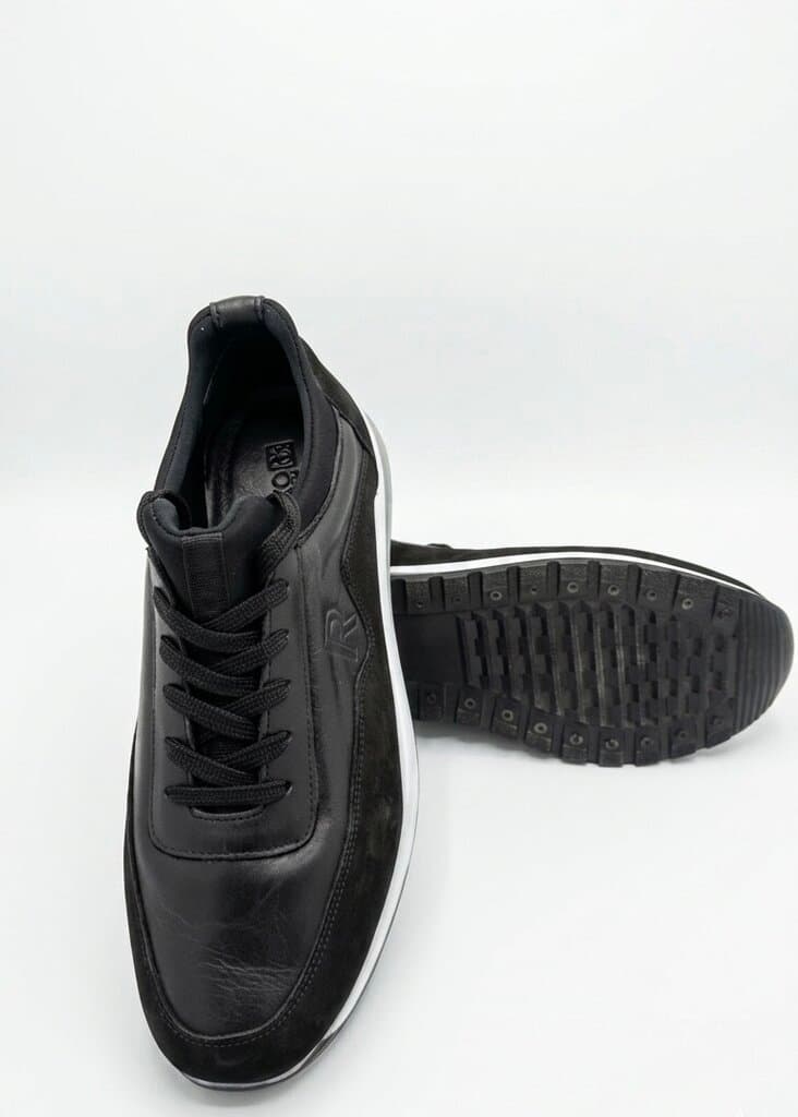 Grand Oxford Men's Leather Shoes - Black (44) 4