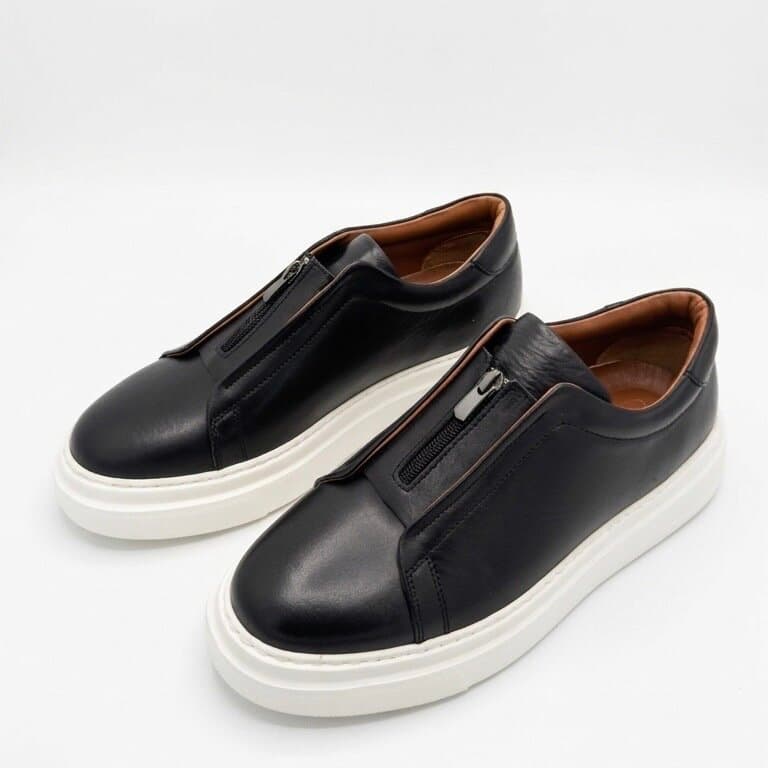 Grand Oxford Men's Leather Shoes - Black (44)