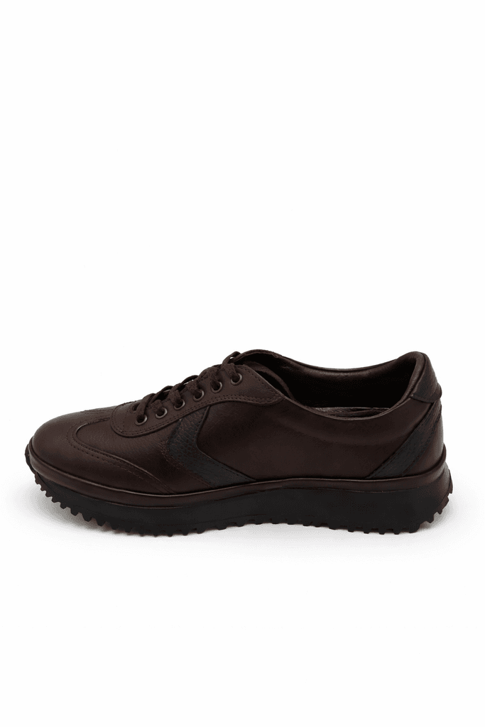 Grand Oxford Men's Leather Shoes - Dark Brown (44) 2