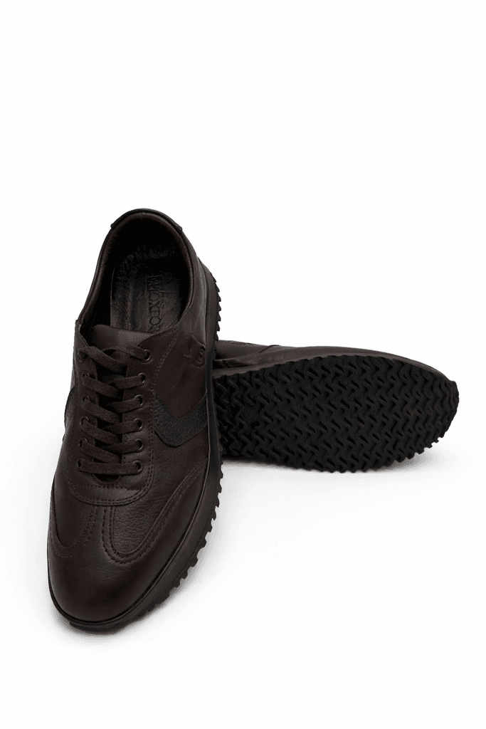 Grand Oxford Men's Leather Shoes - Dark Brown (44) 4