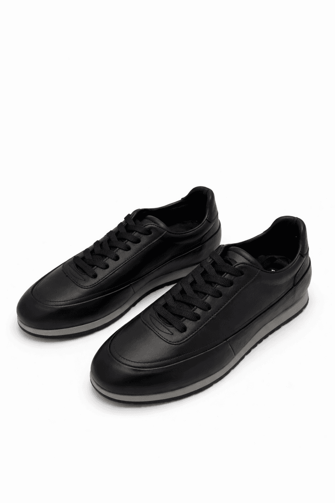 Grand Oxford Men's Leather Shoes - Black (44)