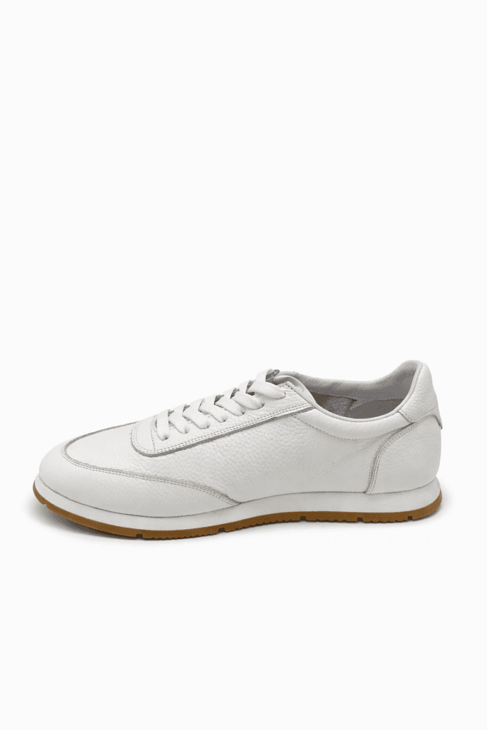 Grand Oxford Men's Leather Shoes - White (44) 2