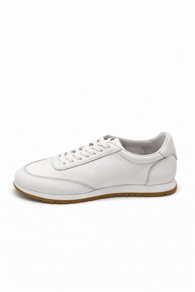 Grand Oxford Men's Leather Shoes - White (44) 3