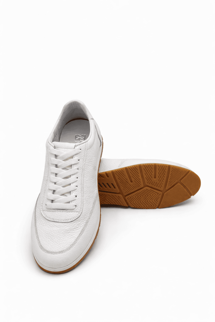 Grand Oxford Men's Leather Shoes - White (44) 4