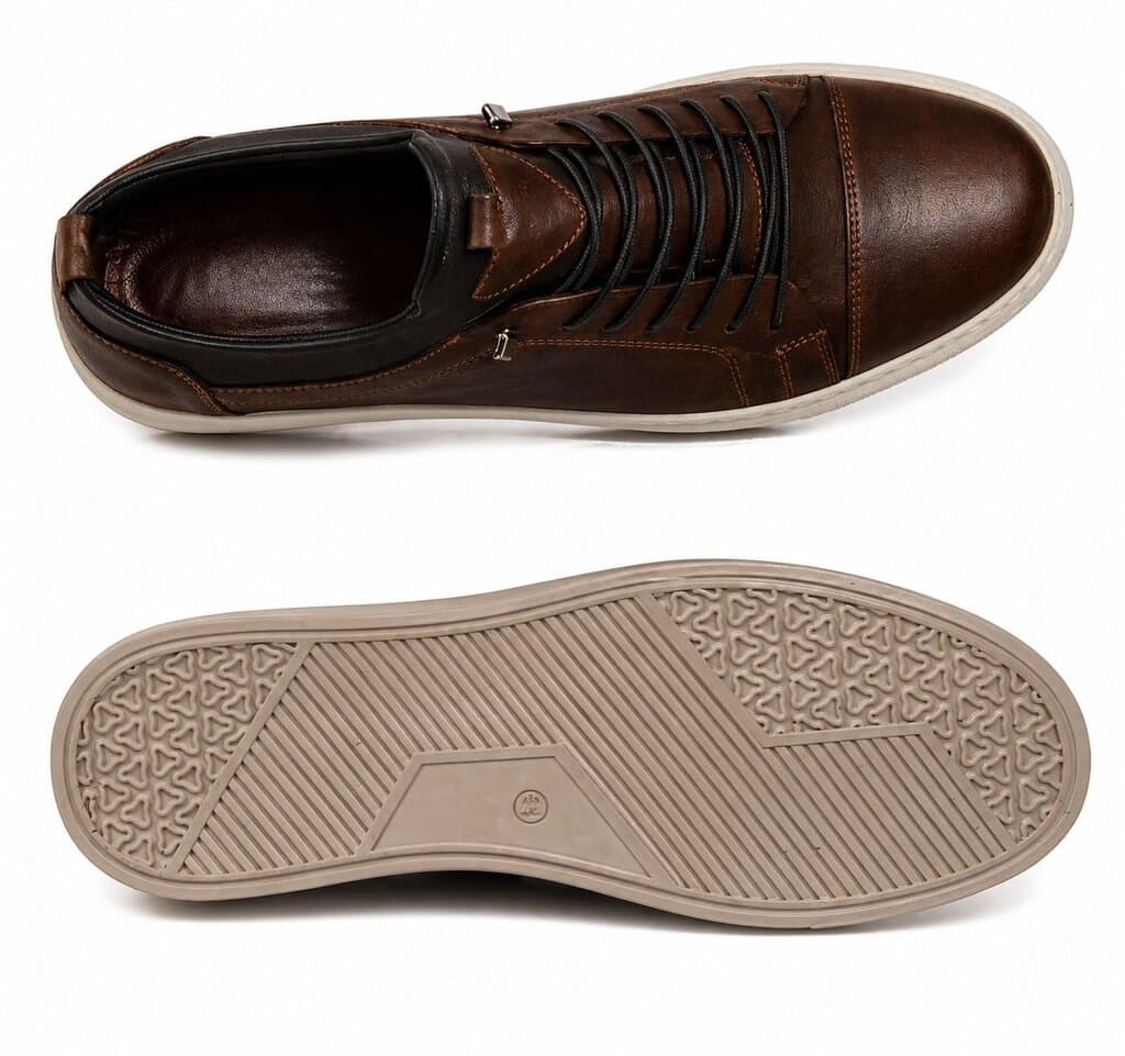 Grand Oxford Men's Leather Shoes - Dark Brown (44) 3