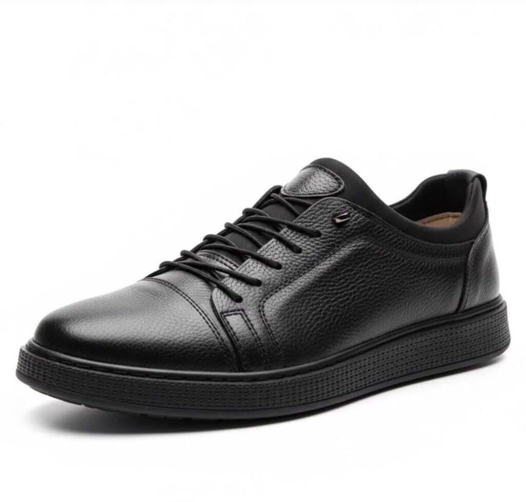 Grand Oxford Men's Leather Shoes - Black (44) 2