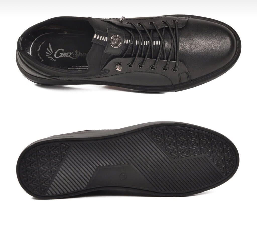 Grand Oxford Men's Leather Shoes - Black (44) 4