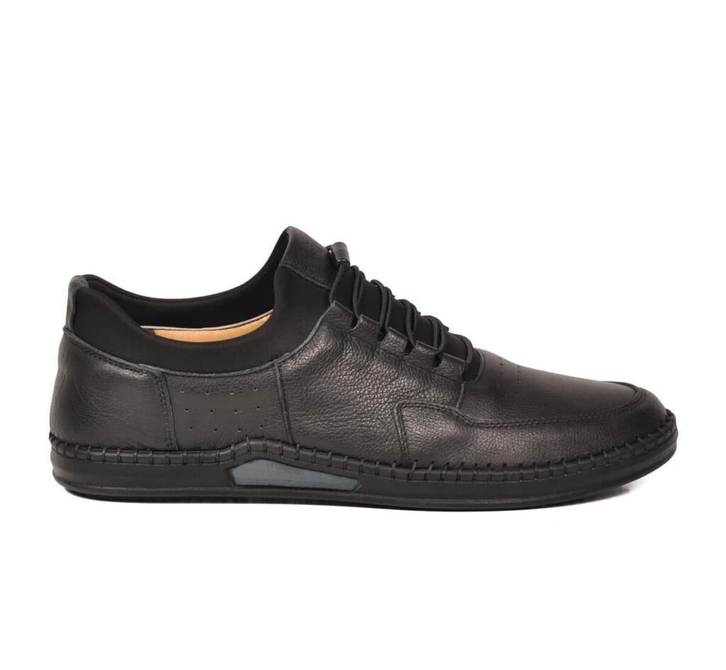 Grand Oxford Men's Leather Shoes - Black (44) 2