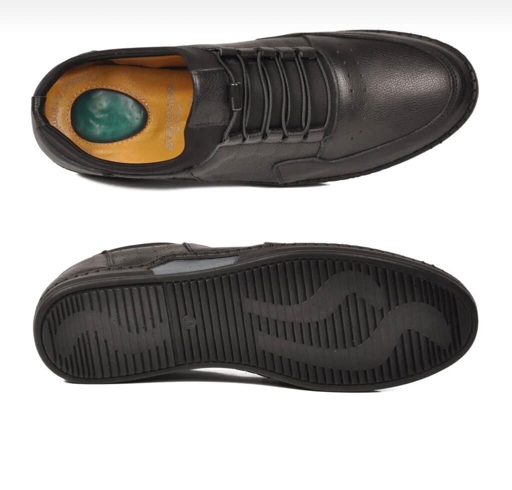 Grand Oxford Men's Leather Shoes - Black (44) 4