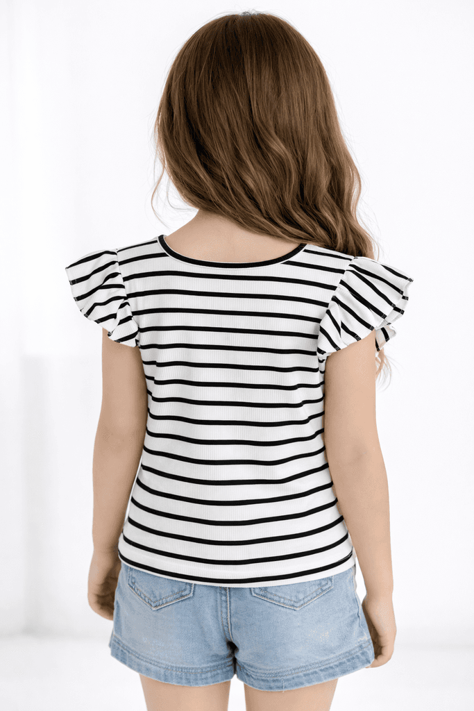 Markam Pink Girls Cotton T-Shirt - Black (7 Years) 2