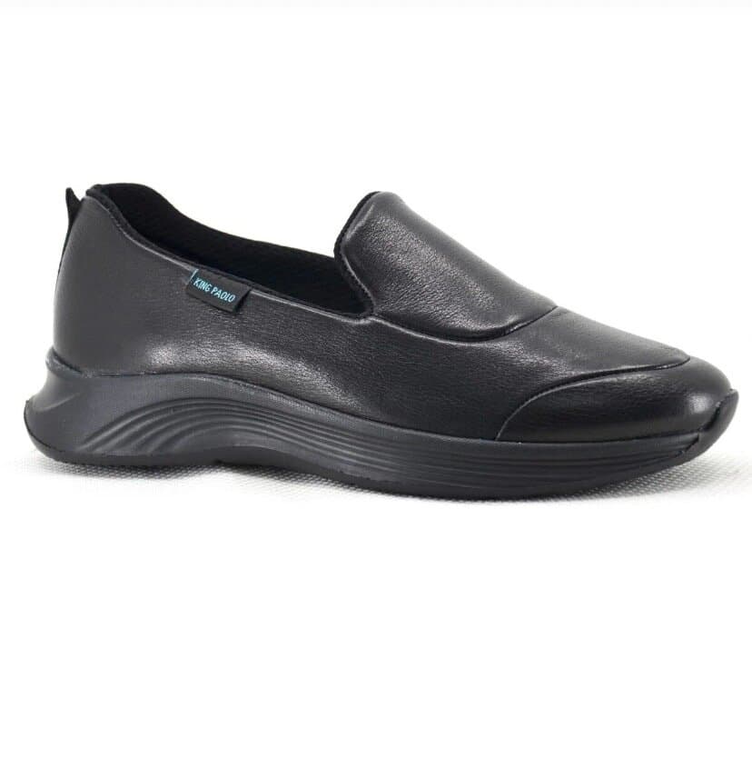 King Paolo Women's Leather Shoes - Black (40)