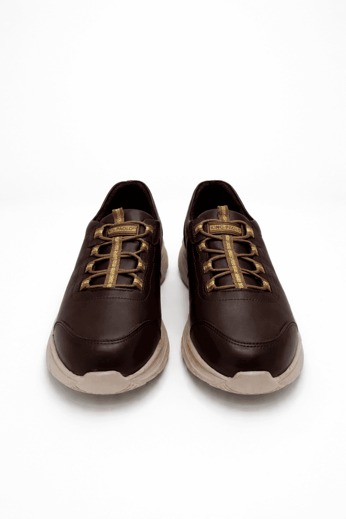 King Paolo Women's Leather Shoes - Dark Brown (40) 4