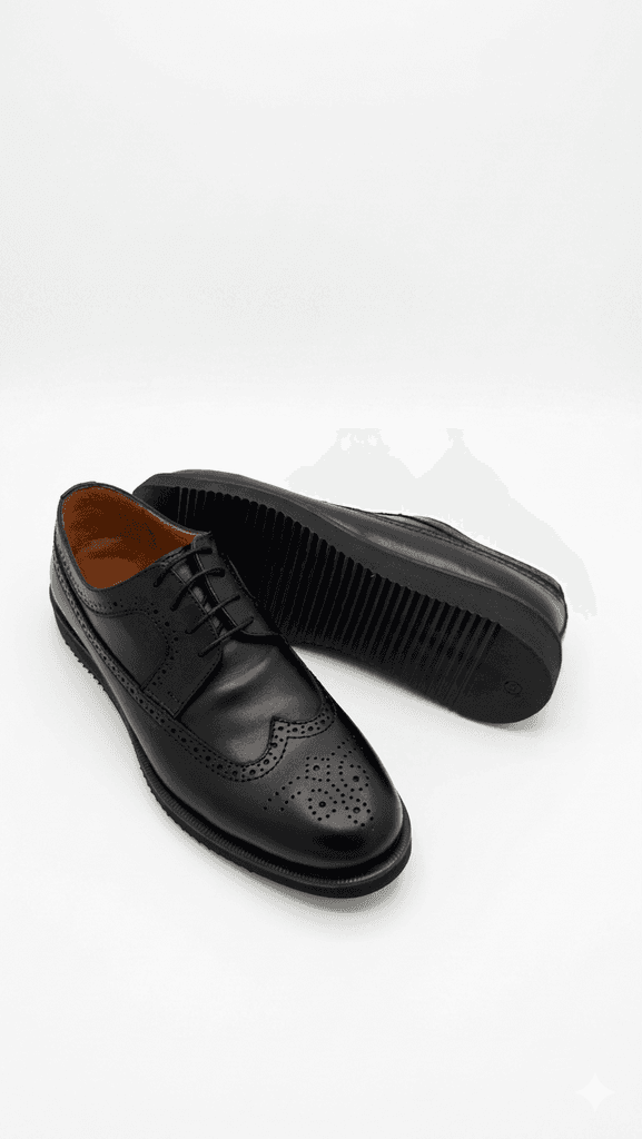 Grand Oxford Men's Leather Shoes - Black (44) 4