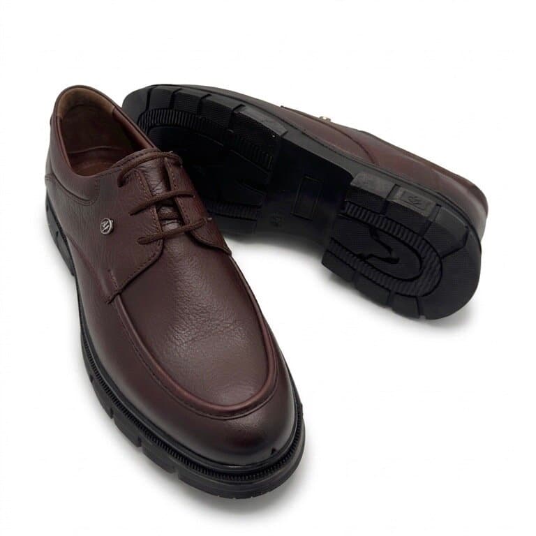 Grand Oxford Men's Leather Shoes - Dark Brown (44) 4