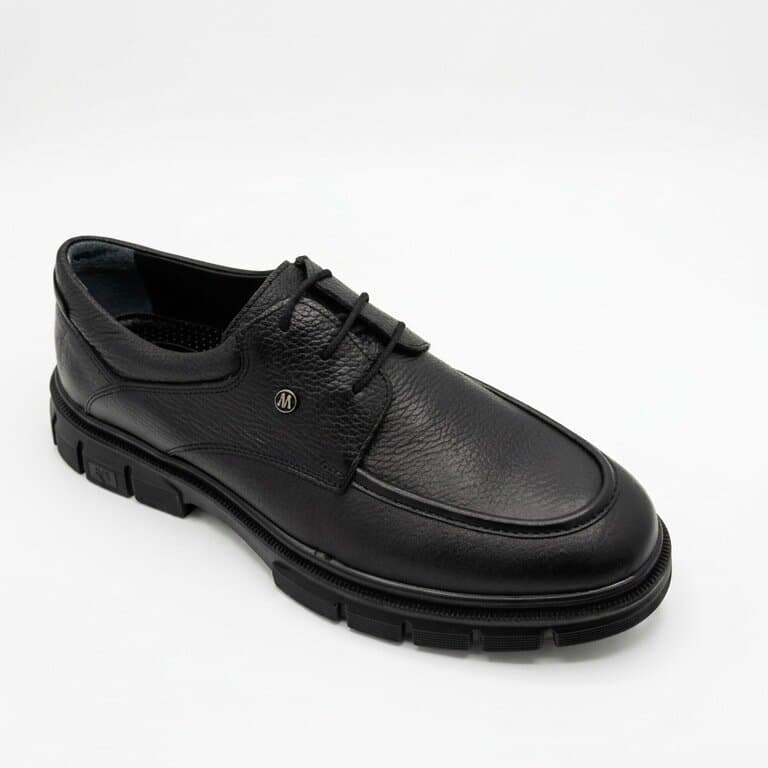 Grand Oxford Men's Leather Shoes - Black (44) 2