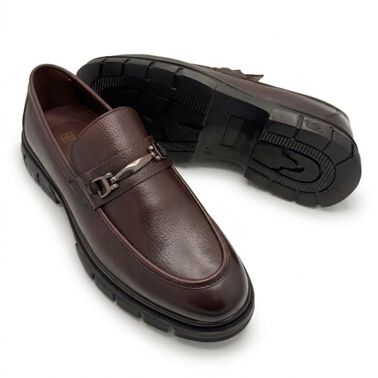 Grand Oxford Men's Leather Shoes - Dark Brown (44) 4