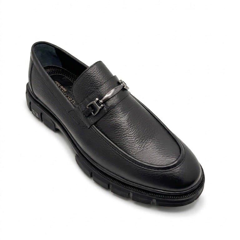 Grand Oxford Men's Leather Shoes - Black (44) 2