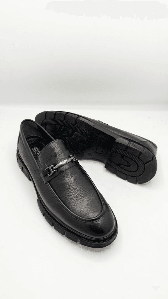 Grand Oxford Men's Leather Shoes - Black (44) 4
