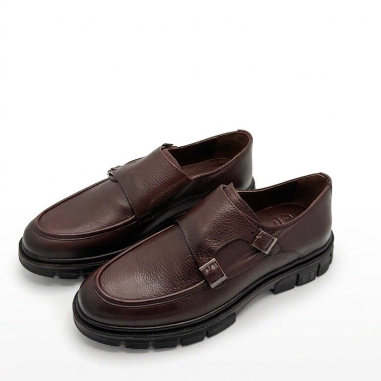 Grand Oxford Men's Leather Shoes - Dark Brown (44)