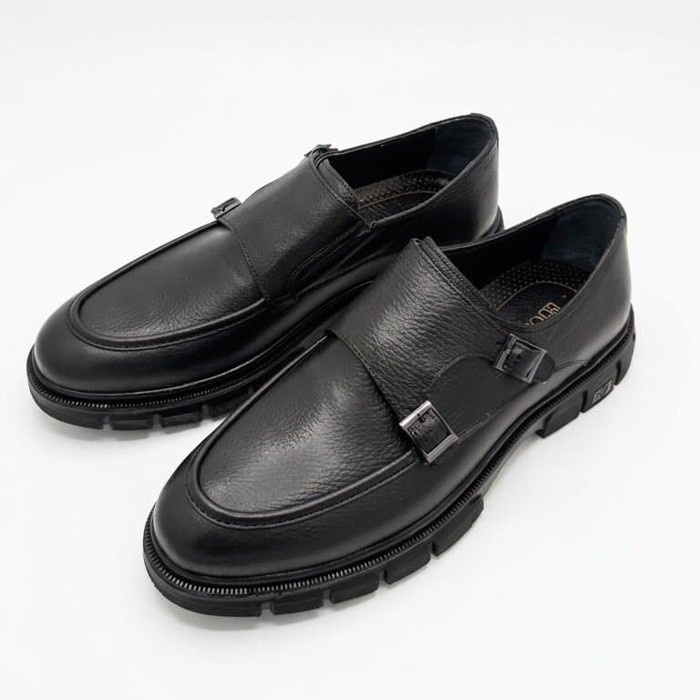 Grand Oxford Men's Leather Shoes - Black (44)