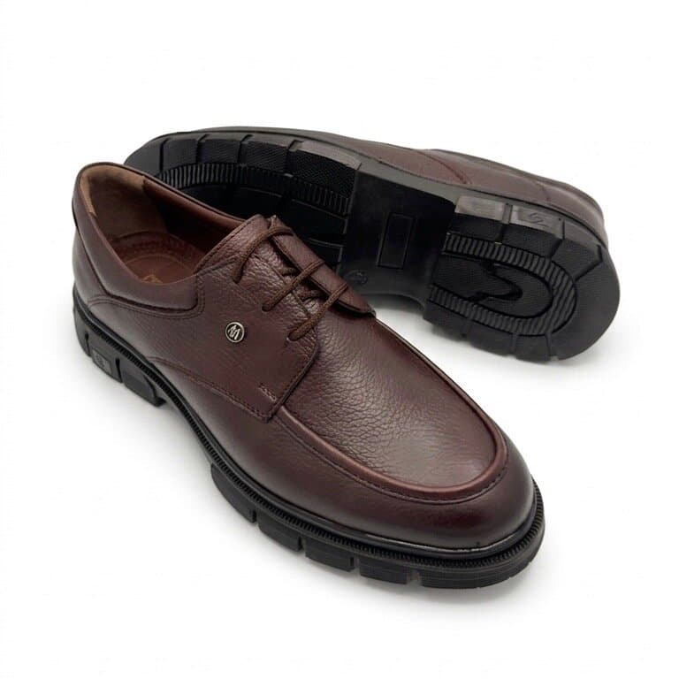 Grand Oxford Men's Leather Shoes - Dark Brown (44) 4