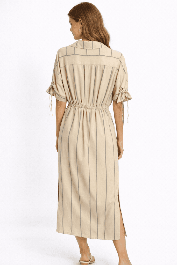 Reyon Women's Viscose Dress - Light Brown (S) 2