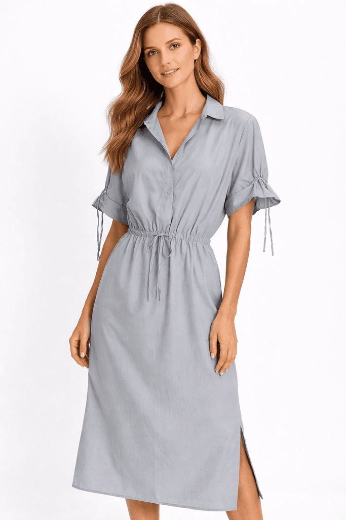 Reyon Women's Viscose Dress - Gray (S)