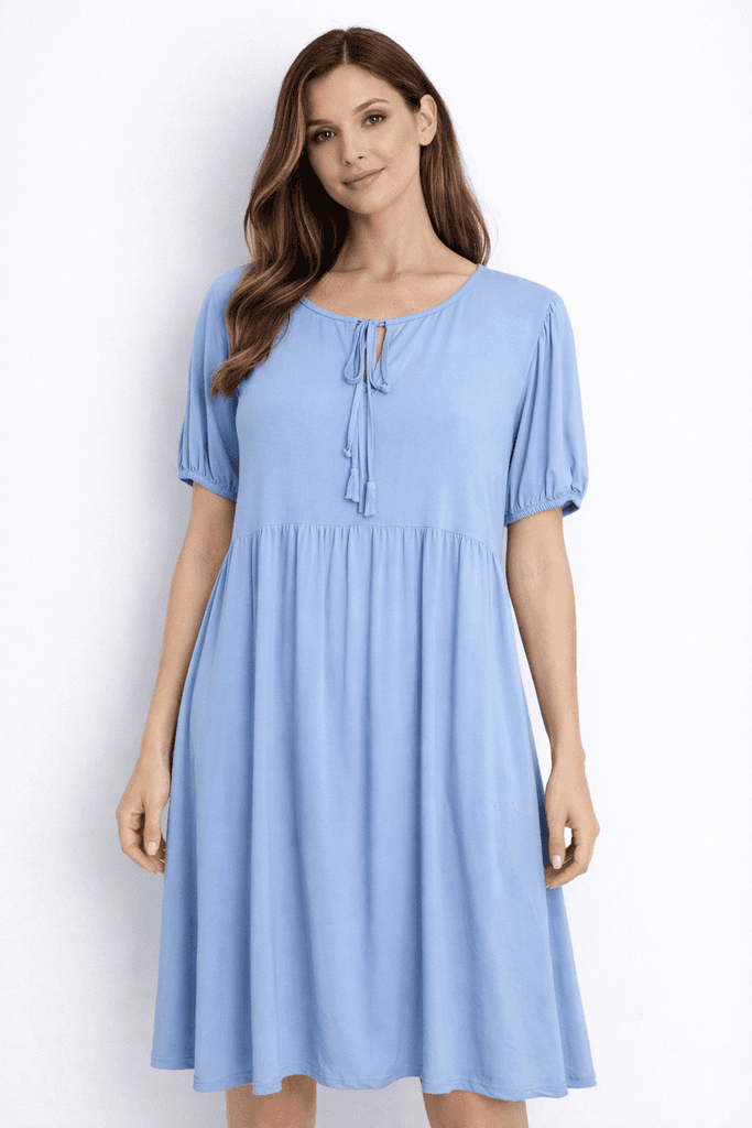 Big Dart Women's Viscose Dress - Light Blue (S)