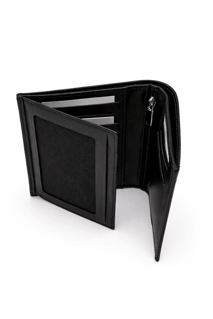 Grand Oxford Leather Bifold Wallet - Black 2