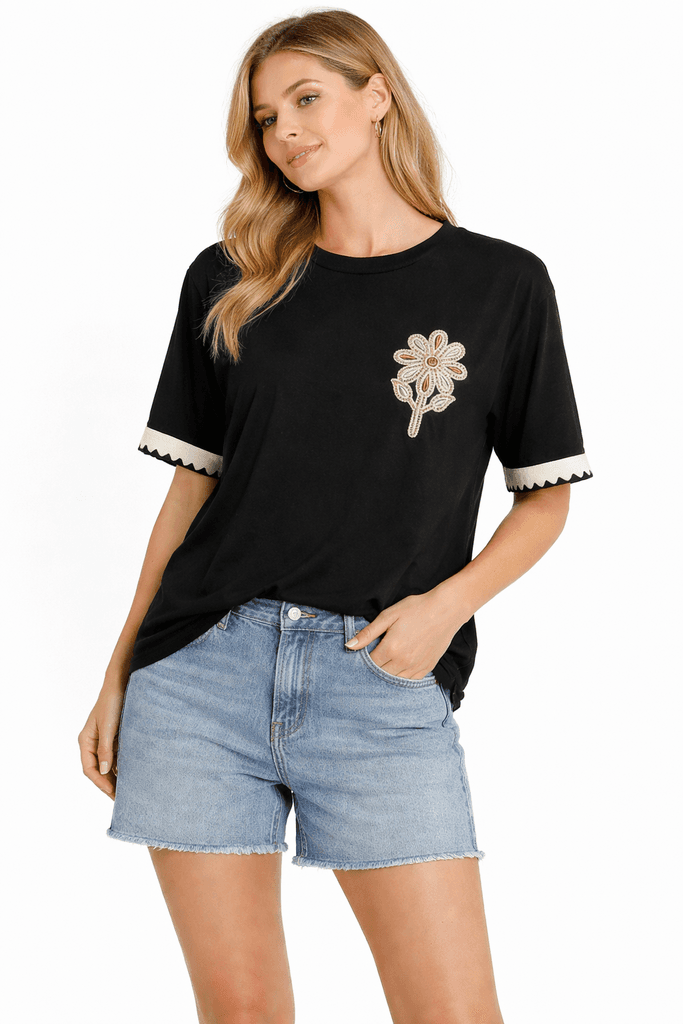 Mint Women's Cotton T-Shirt - Black (S)