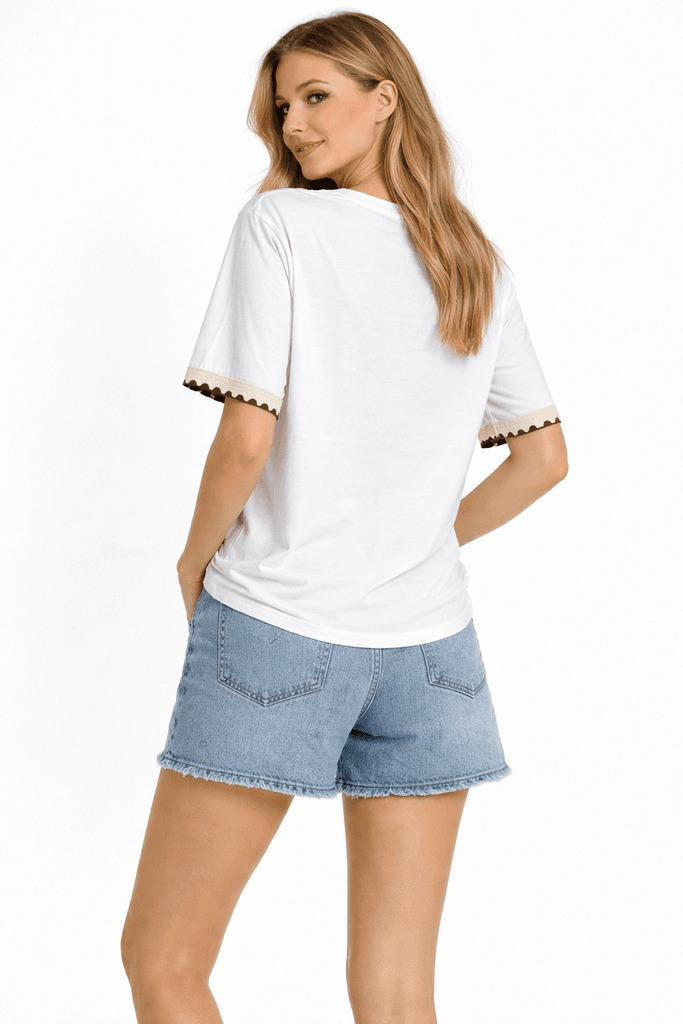 Mint Women's Cotton T-Shirt - White (S) 2
