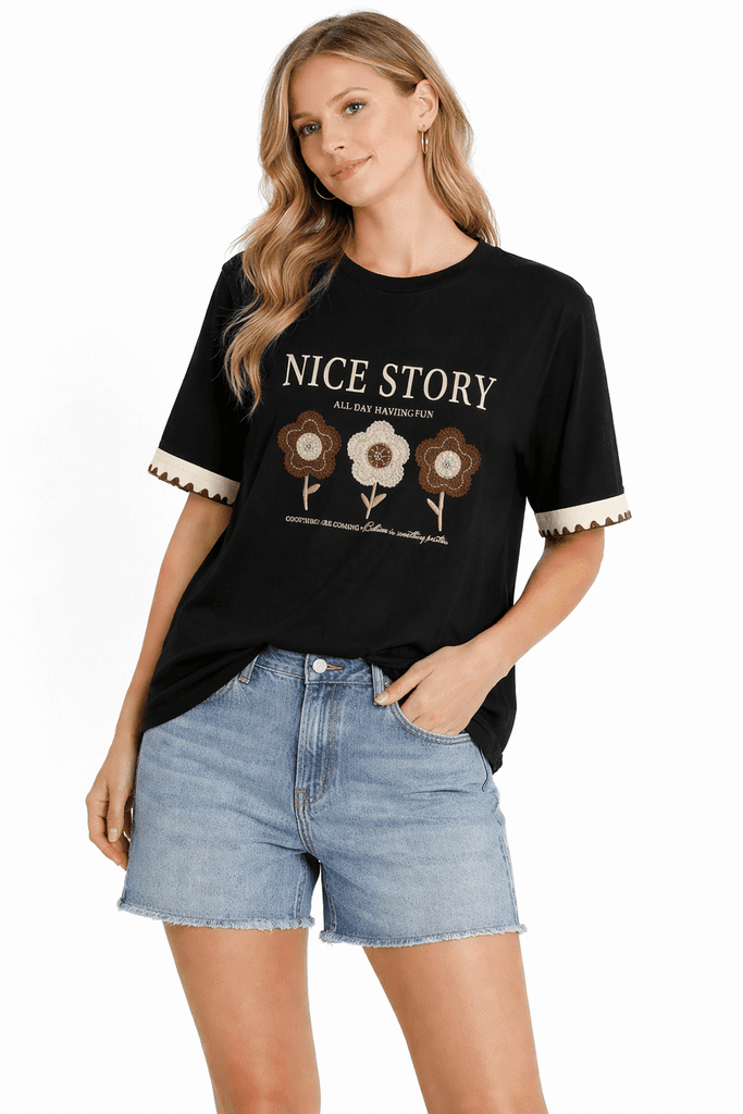 Mint Women's Cotton T-Shirt - Black (S)