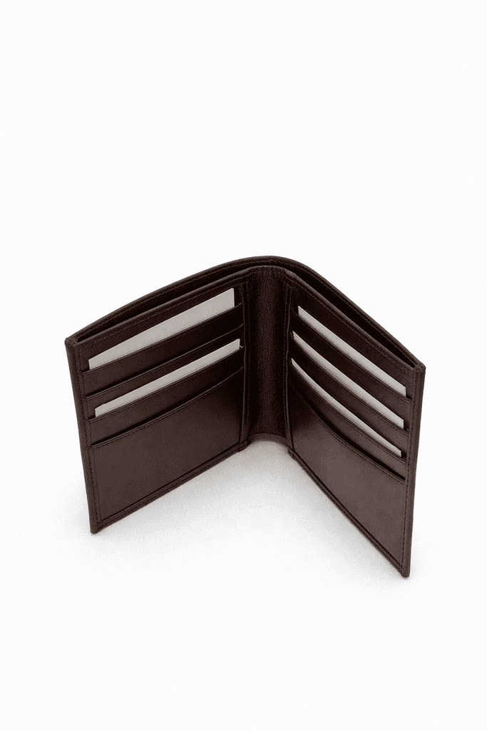 Grand Oxford Leather Bifold Wallet - Dark Brown 3