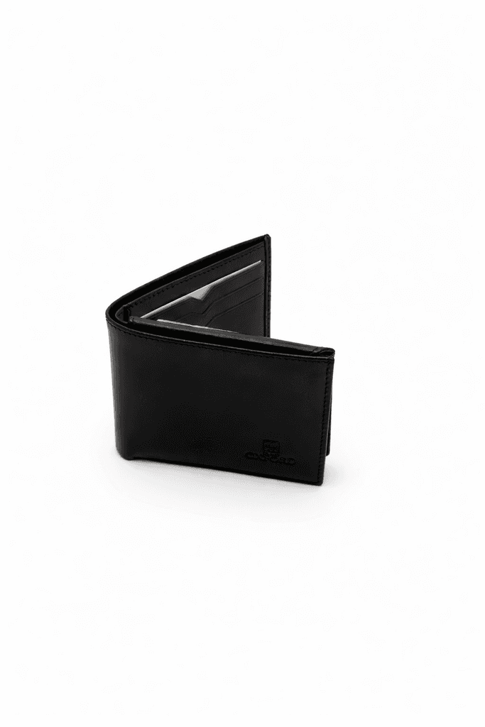 Grand Oxford Leather Bifold Wallet - Black