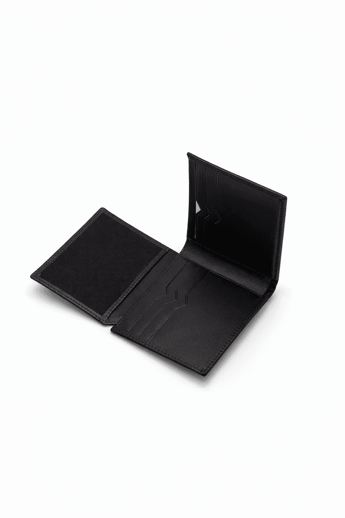 Grand Oxford Leather Bifold Wallet - Black 2