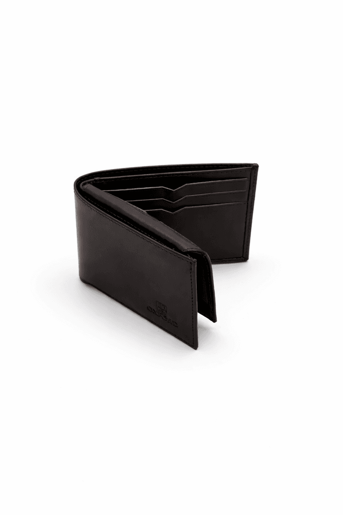 Grand Oxford Leather Bifold Wallet - Dark Brown