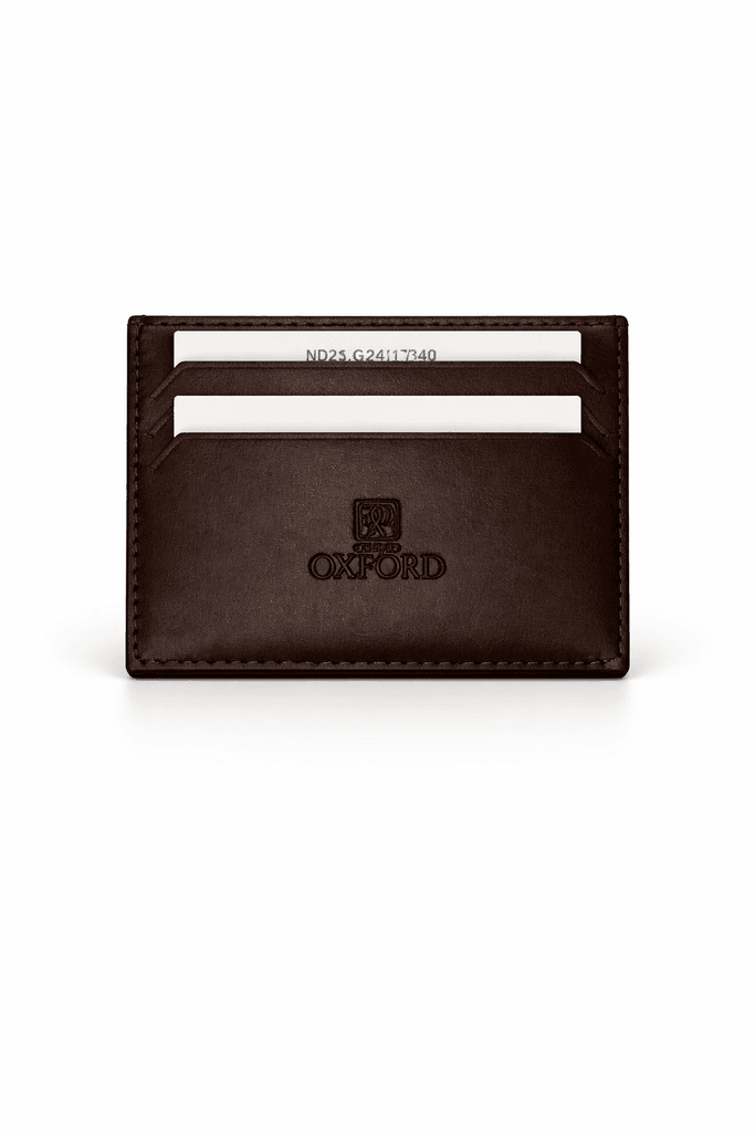 Grand Oxford Leather Card Wallet - Brown 2