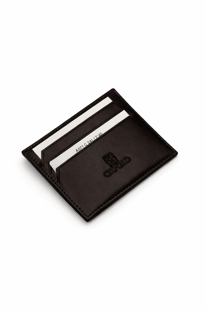Grand Oxford Leather Card Wallet - Dark Brown 2