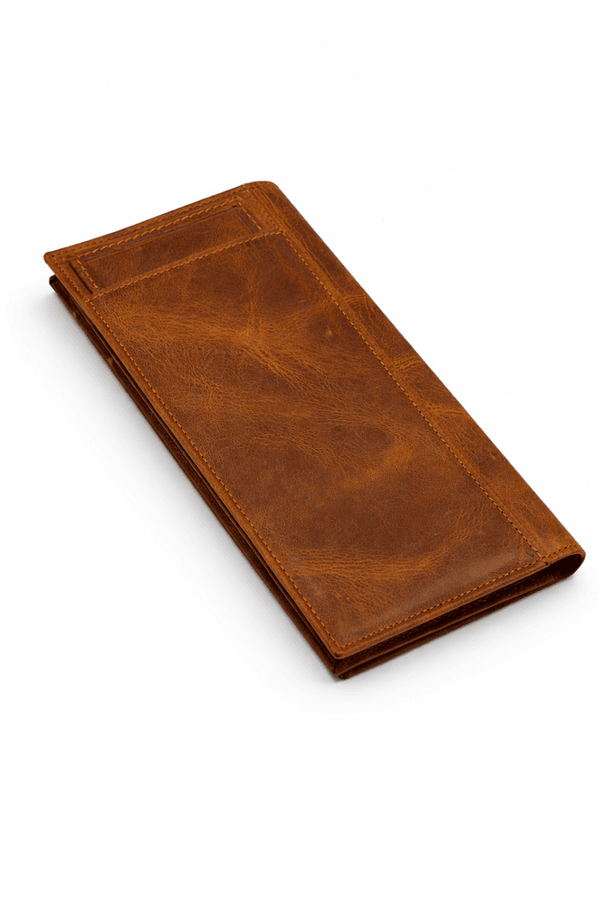Grand Oxford Men's Long Leather Wallet - Brown 3