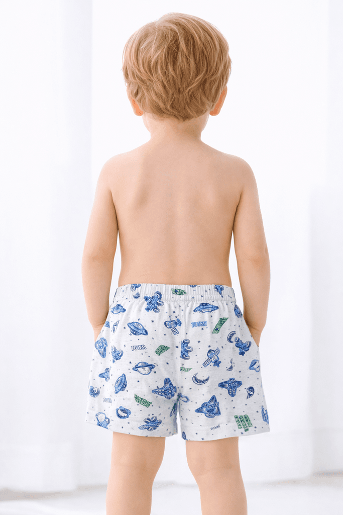 Kids Cotton Shorts - Blue (2 years) 2