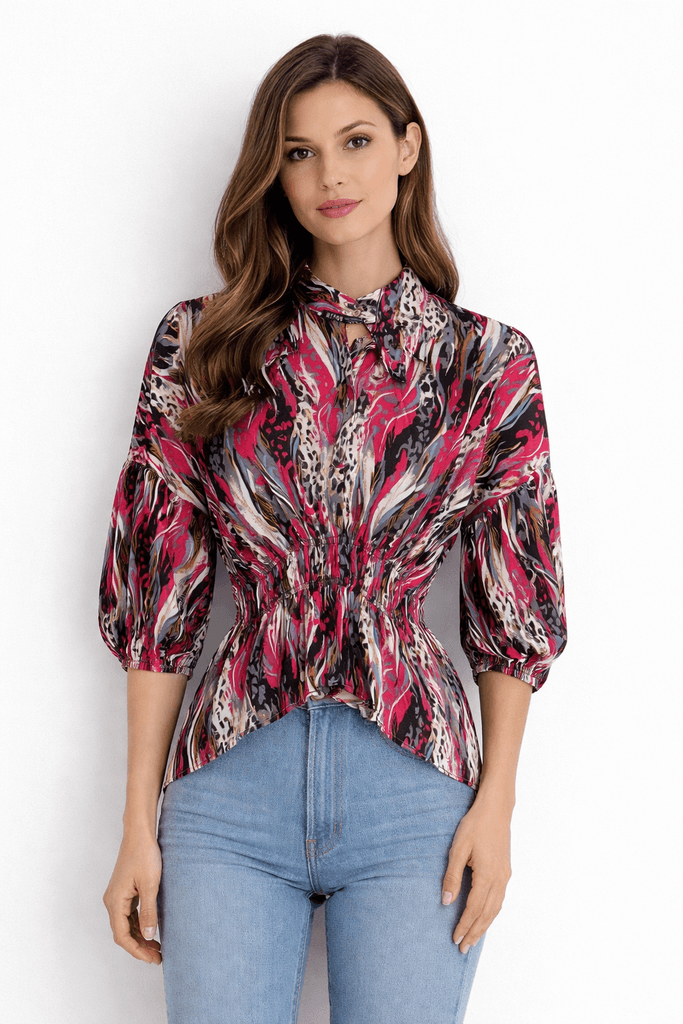 Reyon Women's Blouse - Dark Pink (S)