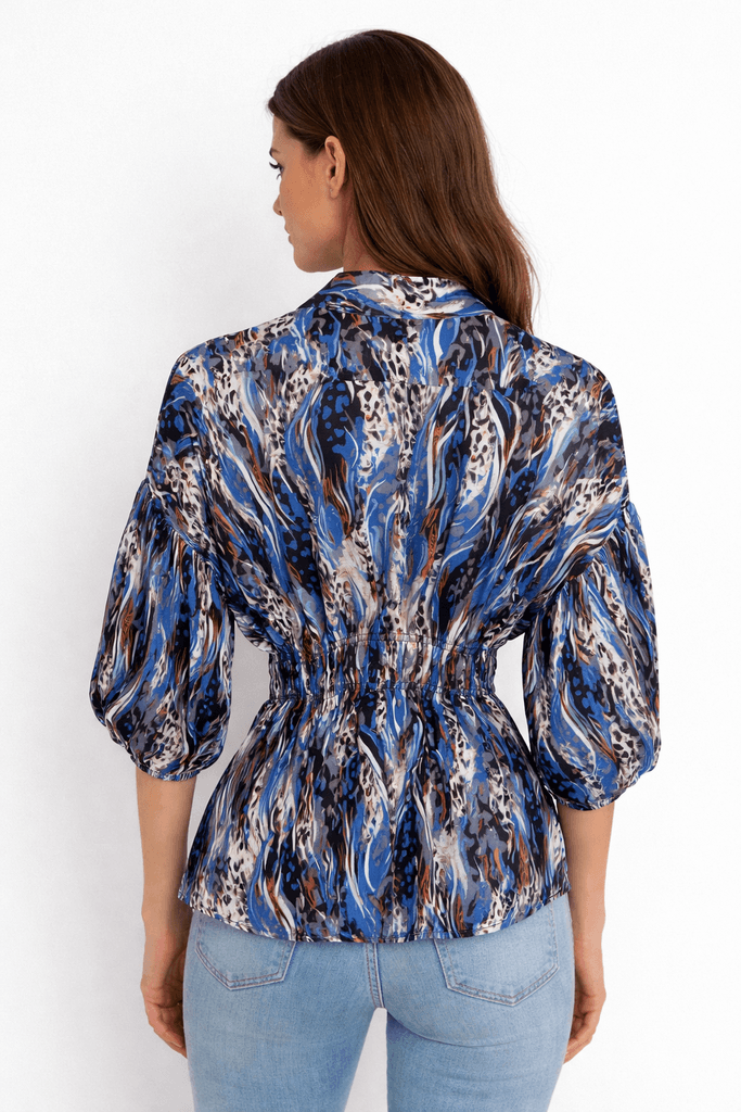 Reyon Women's Blouse - Blue (S) 2