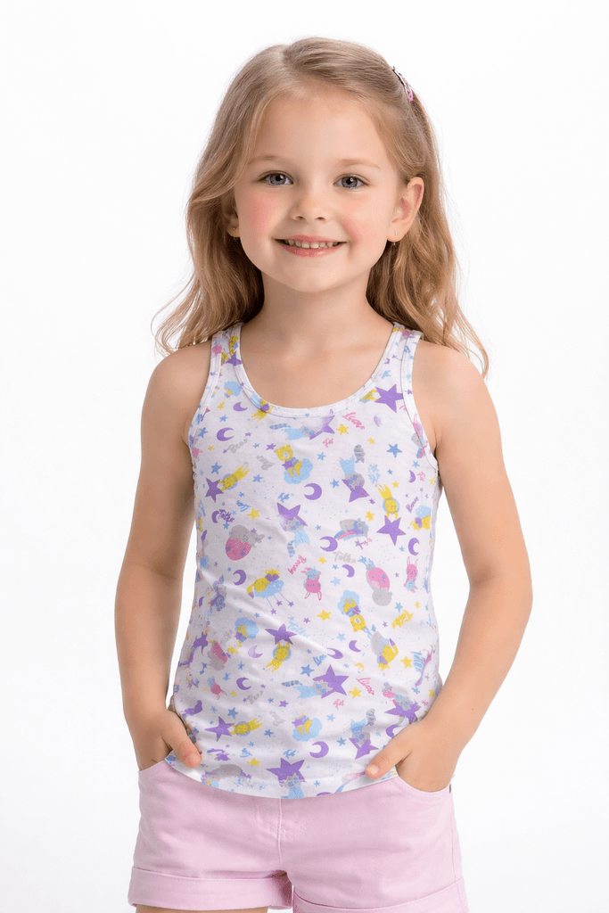 Kids Cotton Tank Top - Purple (2 years)