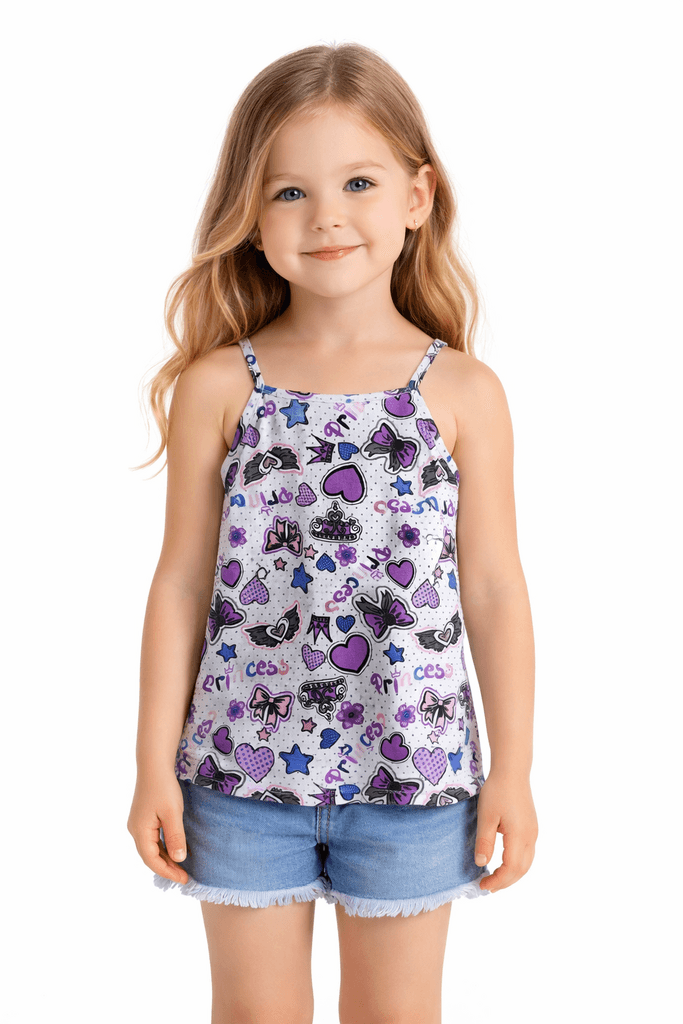 Kids' Cotton Tank Top - Purple (2 years)
