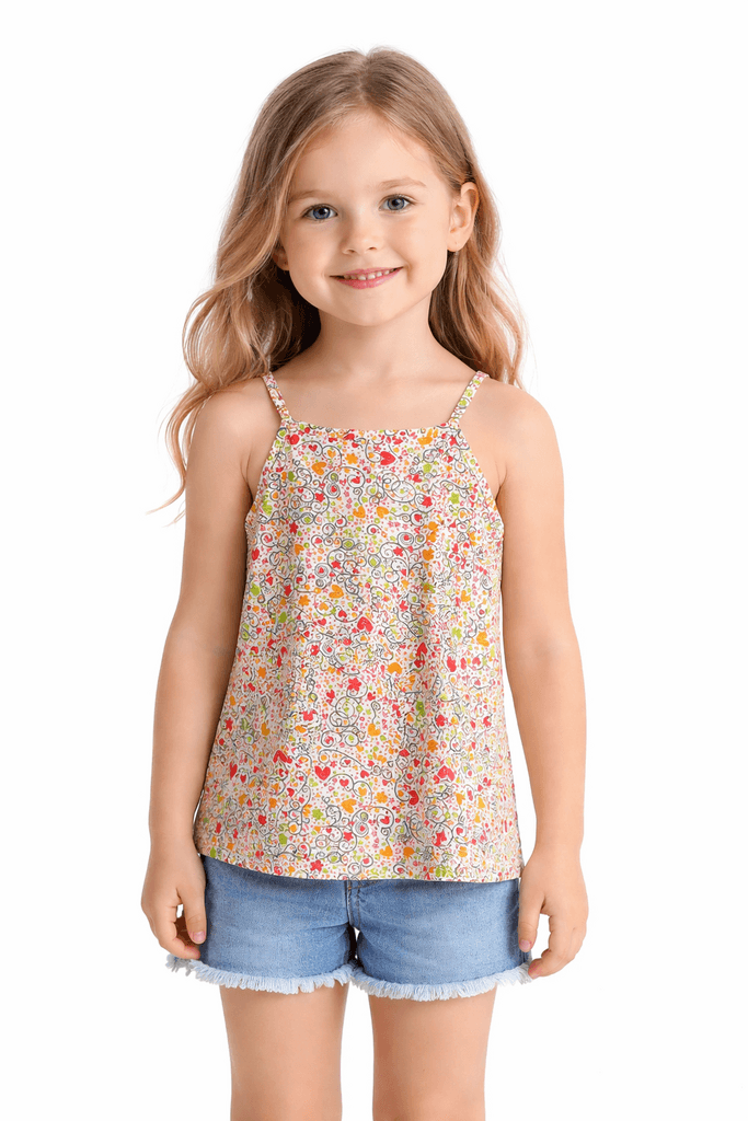Kids' Cotton Tank Top - Orange (2 years)