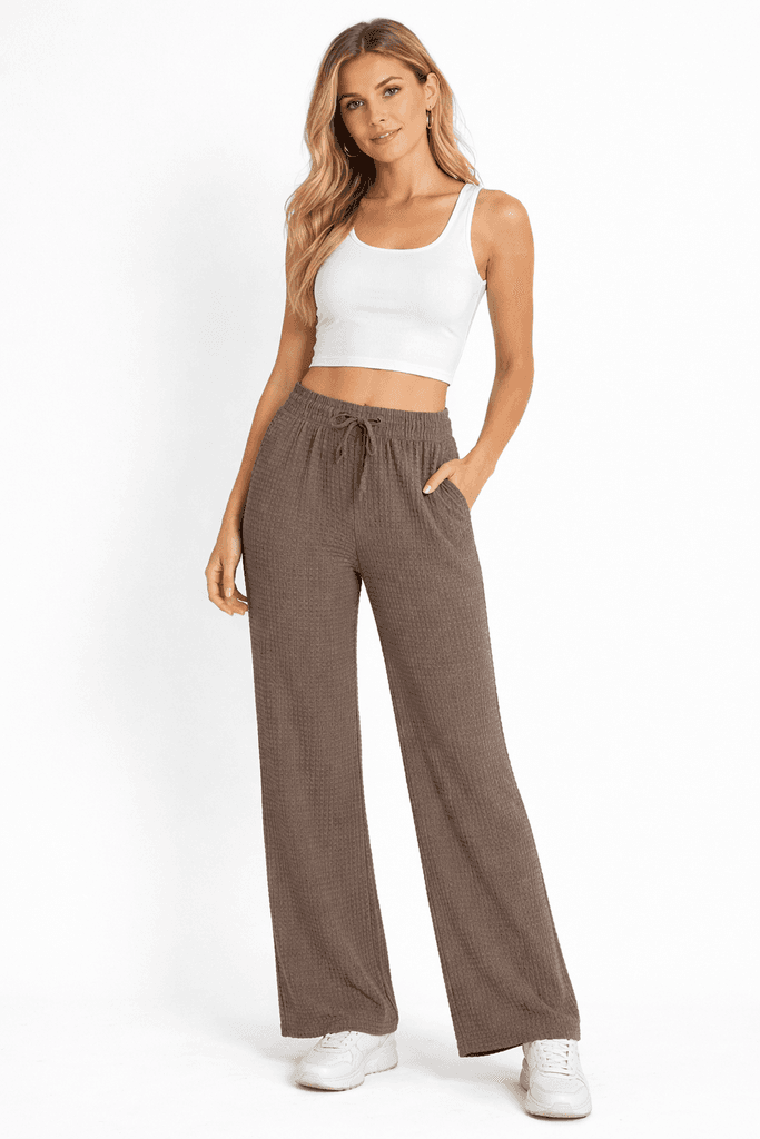 Hellie Women's Cotton Pants - Brown (S)