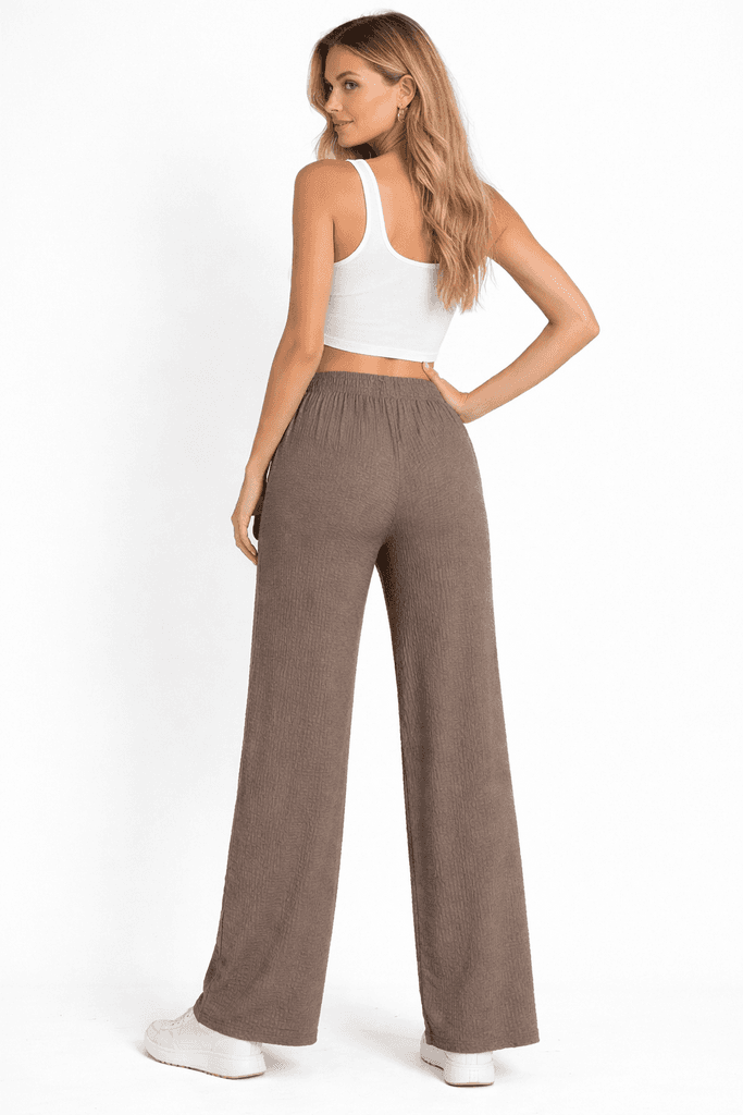 Hellie Women's Cotton Pants - Brown (S) 2