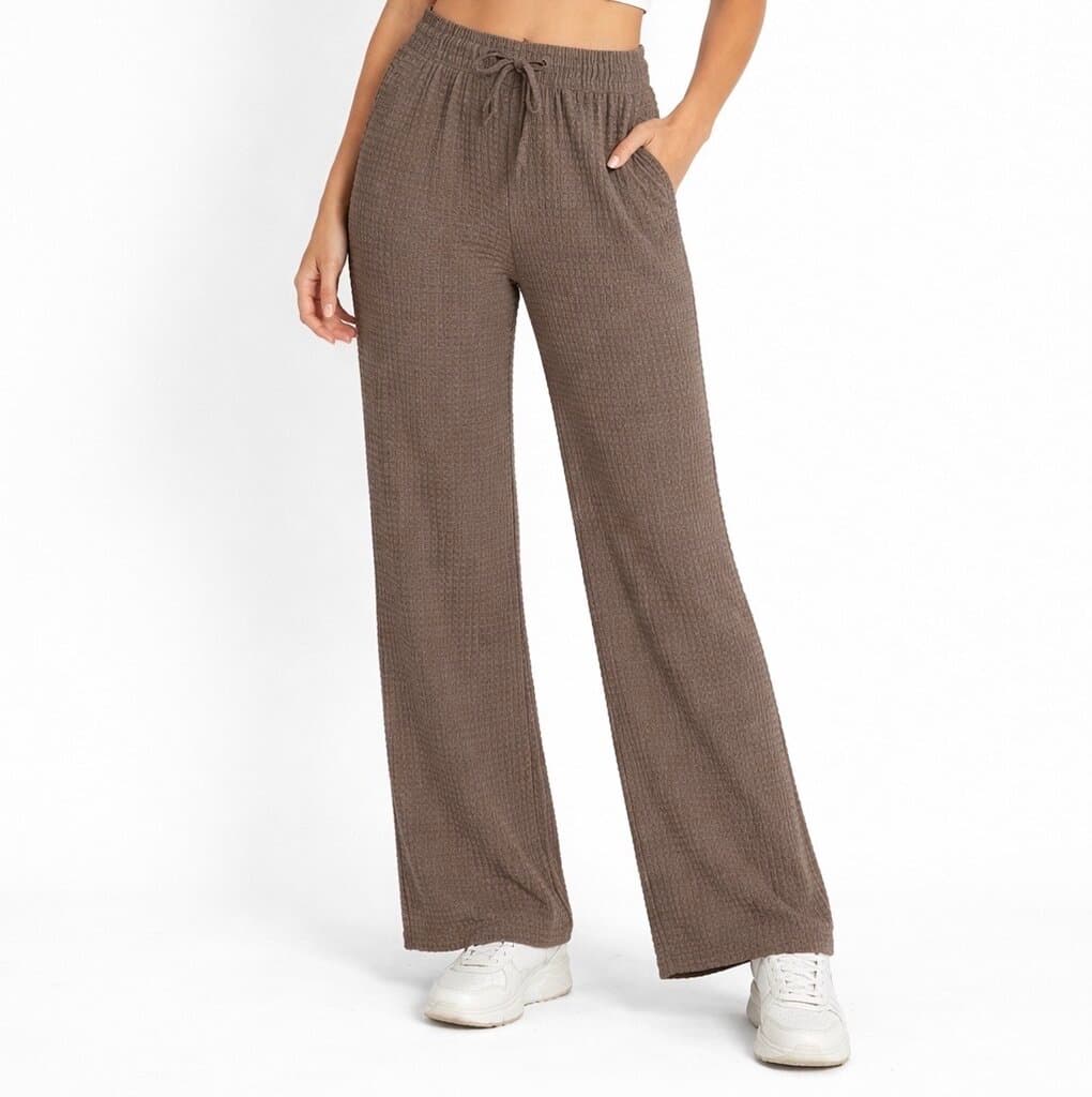 Hellie Women's Cotton Pants - Brown (S) 3